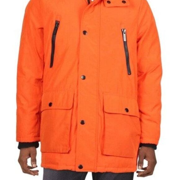 Club Room Men's Parka with a Faux Fur-Hood Jacket - Picture 3 of 3